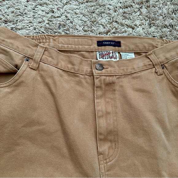 Vintage Bill Blass Easy Fit Tan Straight Leg Jeans Womens Size 20W Stretch Waist - Picture 4 of 14